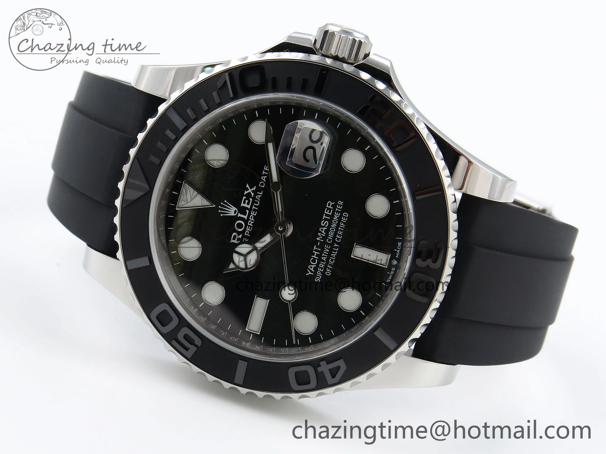 RelaxedFit Yacht-Master 42mm 226659 Clean 1:1 Best Edition Falcon’s Eye Dial on Black Rubber Strap VR 1744