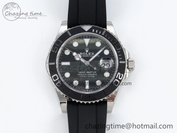RelaxedFit Yacht-Master 42mm 226659 Clean 1:1 Best Edition Falcon’s Eye Dial on Black Rubber Strap VR 1744