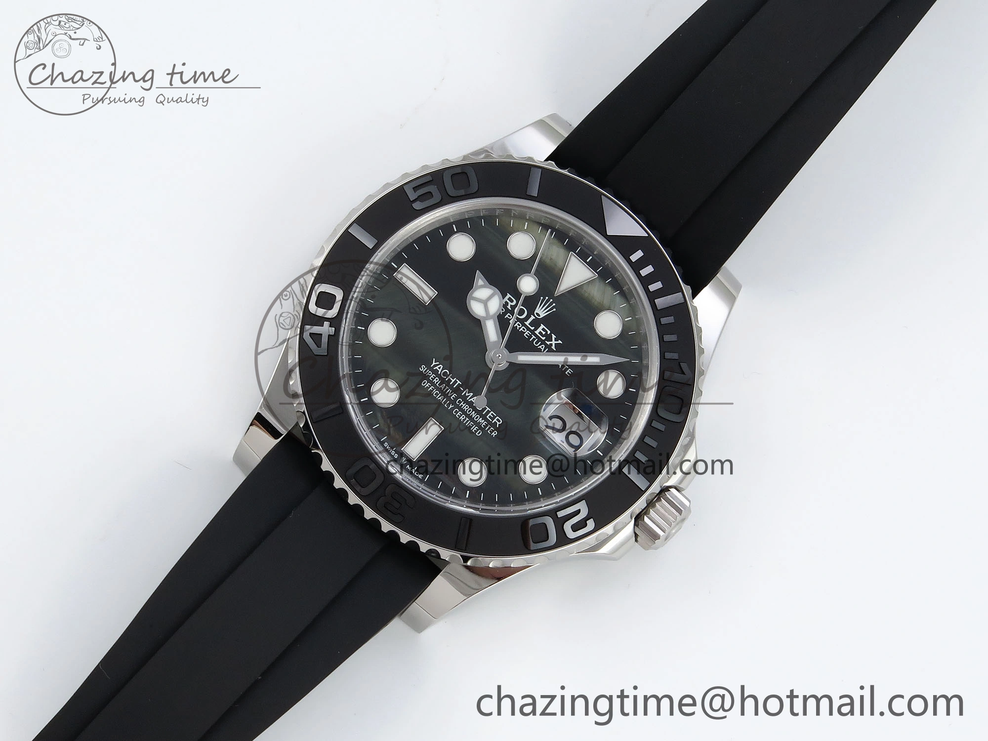 RelaxedFit Yacht-Master 42mm 226659 Clean 1:1 Best Edition Falcon’s Eye Dial on Black Rubber Strap VR 1744