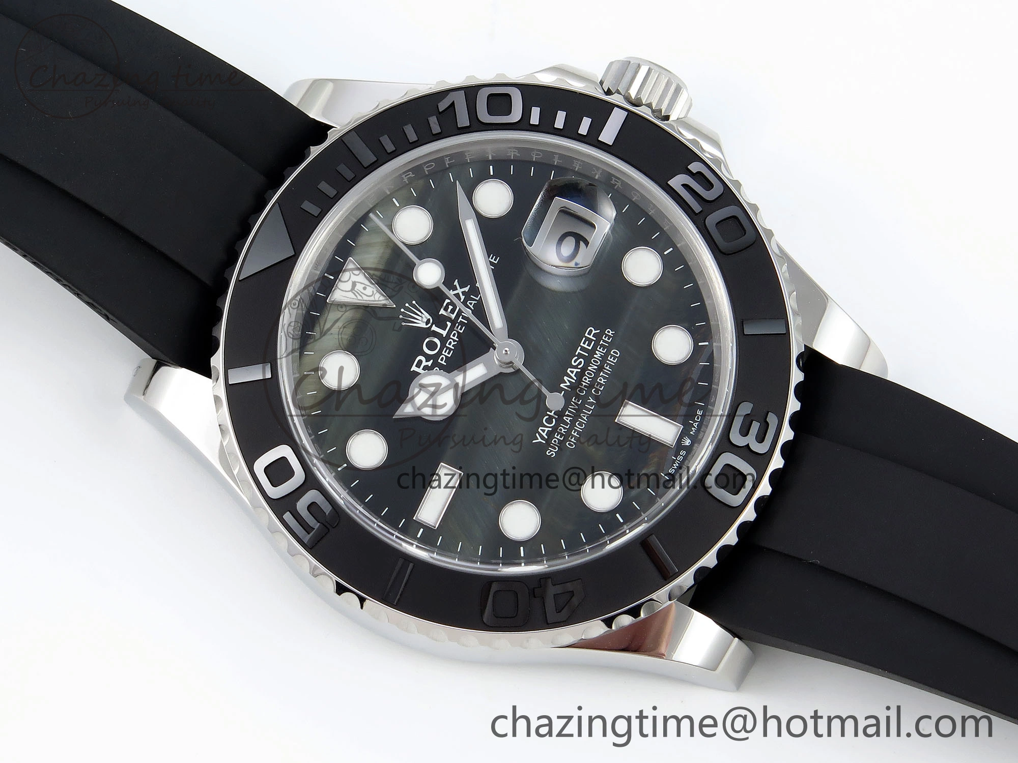 RelaxedFit Yacht-Master 42mm 226659 Clean 1:1 Best Edition Falcon’s Eye Dial on Black Rubber Strap VR 1744