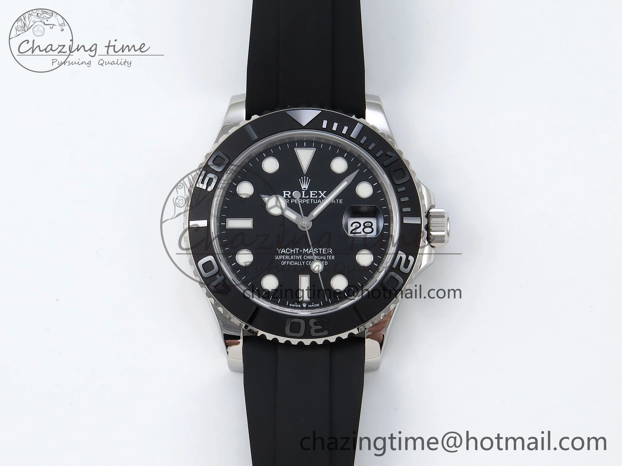 Yacht-Master 42mm 226659 TEDF 1:1 Best Edition 3D Black Ceramic Bezel on Oysterflex Strap VS3235 (Gain Weight) Trendy 1675