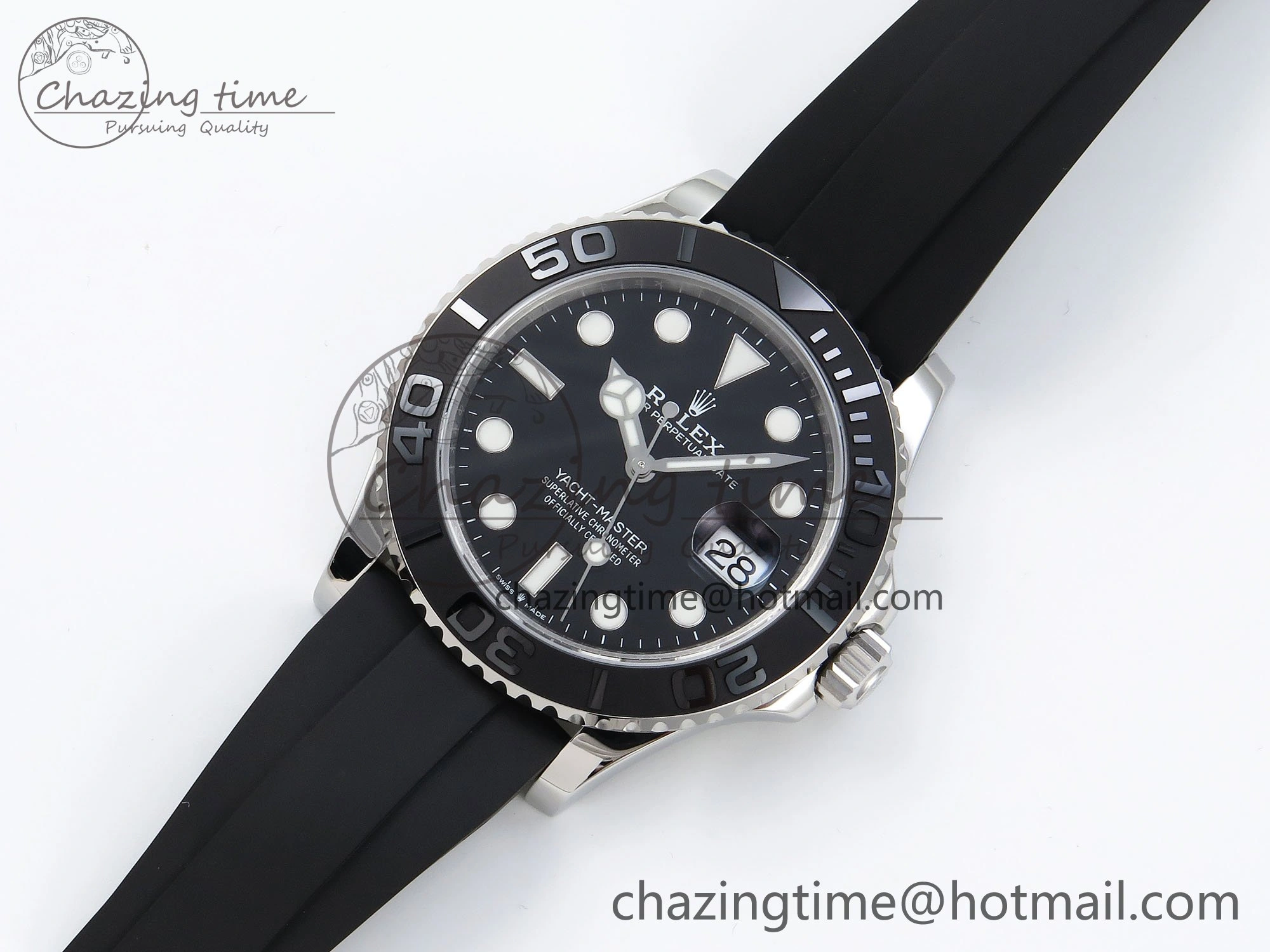 Yacht-Master 42mm 226659 TEDF 1:1 Best Edition 3D Black Ceramic Bezel on Oysterflex Strap VS3235 (Gain Weight) Trendy 1675