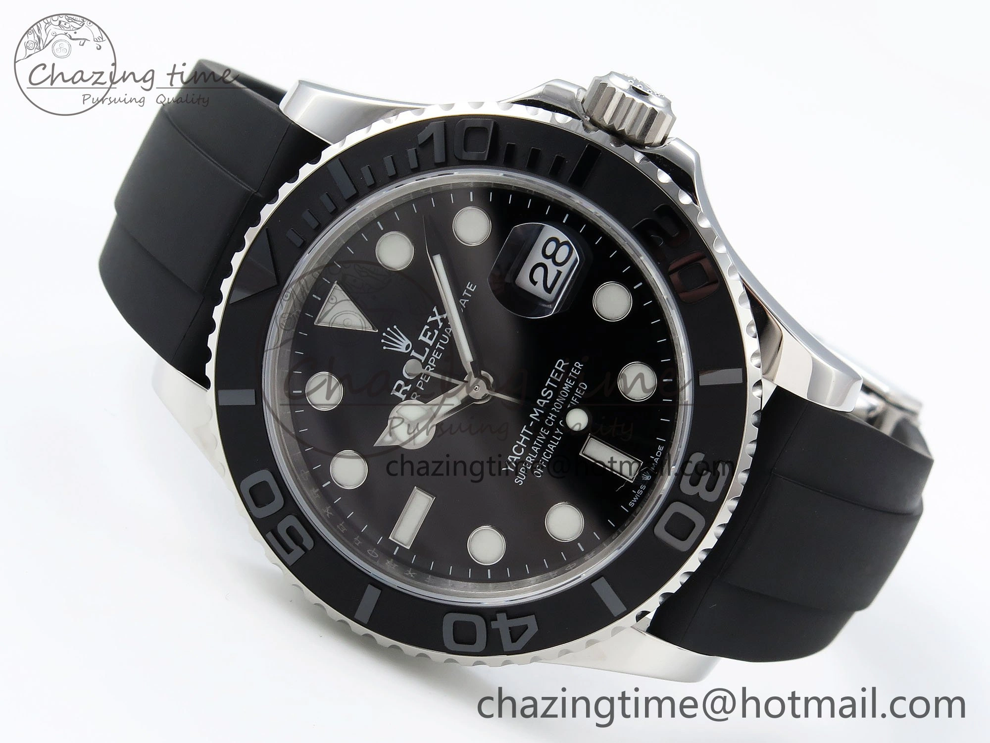 Yacht-Master 42mm 226659 TEDF 1:1 Best Edition 3D Black Ceramic Bezel on Oysterflex Strap VS3235 (Gain Weight) Trendy 1675