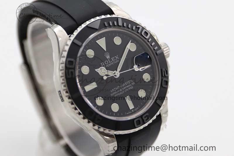 Yacht-Master 42mm 226659 TWA 1:1 Best Edition 3D Black Ceramic Bezel on Oysterflex Strap VR Unisex 2085
