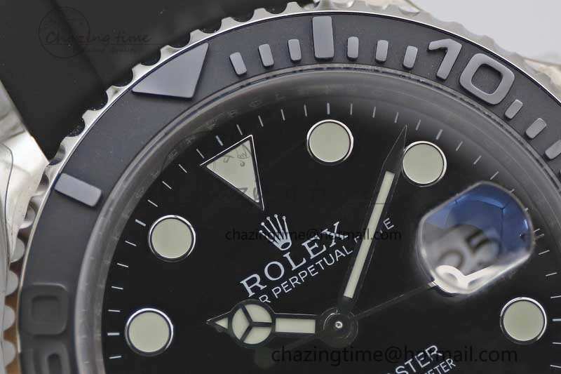 Yacht-Master 42mm 226659 TWA 1:1 Best Edition 3D Black Ceramic Bezel on Oysterflex Strap VR Unisex 2085