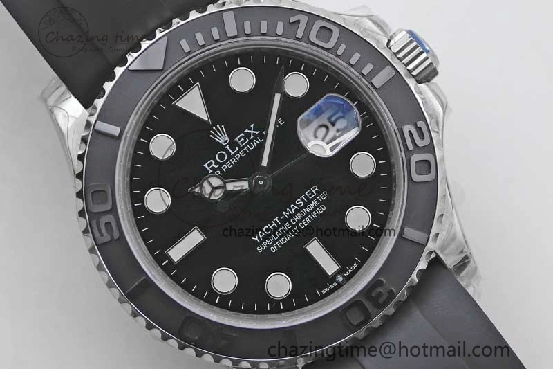 Yacht-Master 42mm 226659 TWA 1:1 Best Edition 3D Black Ceramic Bezel on Oysterflex Strap VR Unisex 2085