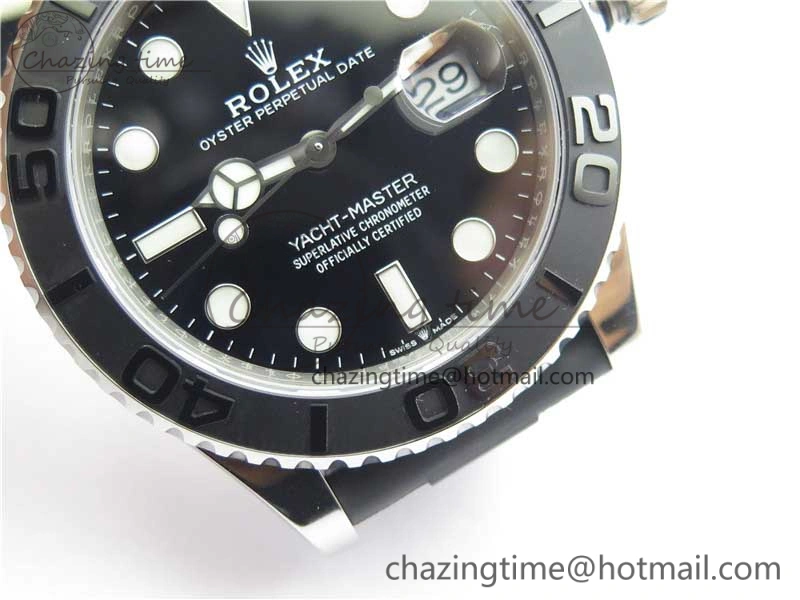 Yacht-Master 42mm 226659 VSF 1:1 Best Edition 3D Black Ceramic Bezel on Black Rubber Strap VS Versatile 2878