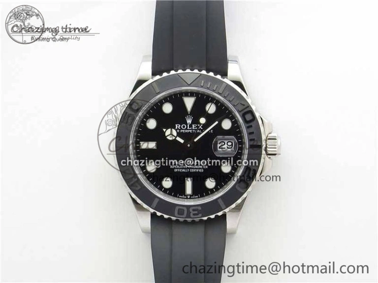 Yacht-Master 42mm 226659 VSF 1:1 Best Edition 3D Black Ceramic Bezel on Black Rubber Strap VS Versatile 2878
