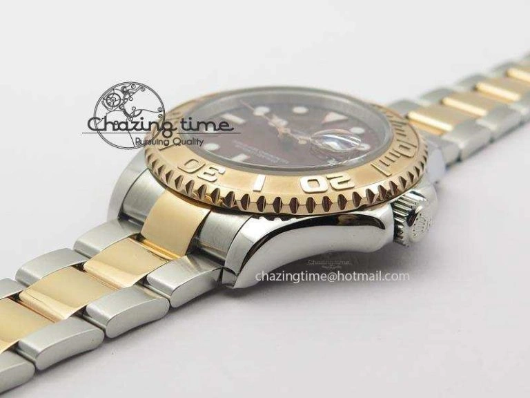 Yacht-Master BP Maker 116621 RG Bezel Brown Dial On SS Bracelet A FashionForward 3865
