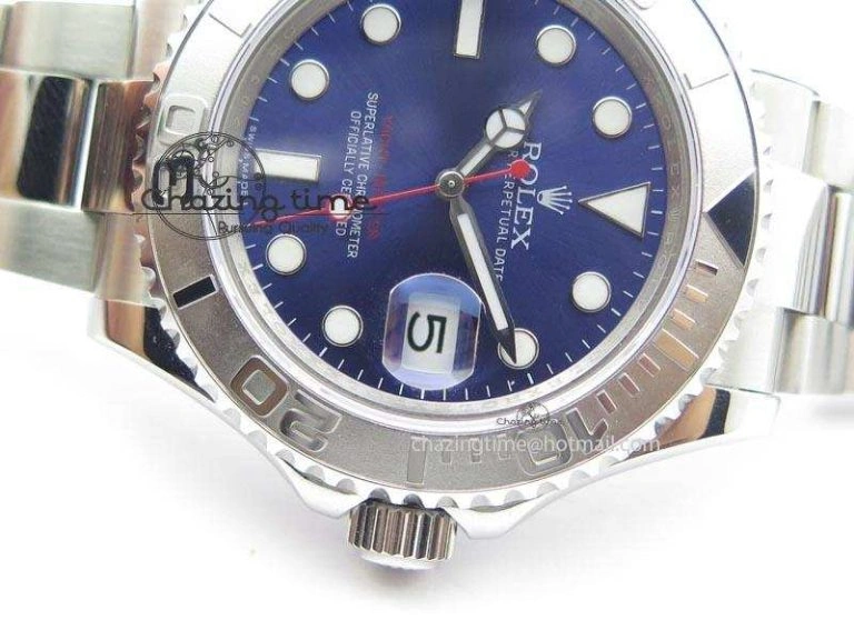 Yacht-Master BP Maker 16622 Blue Dial On SS Bracelet A Unisex 3866