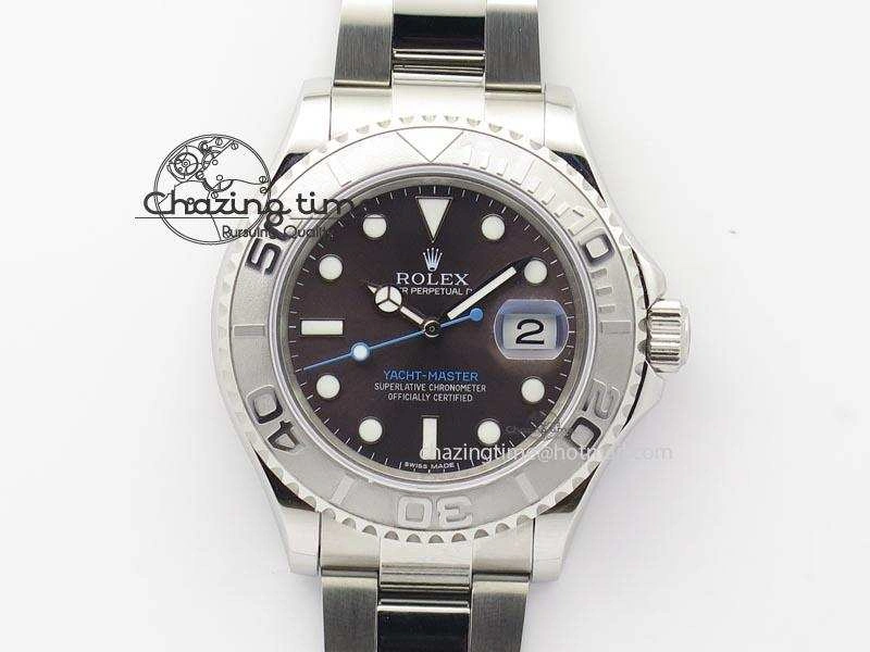 Effortless Yacht-Master BP Maker 16622 Grey Dial On SS Bracelet A 3869