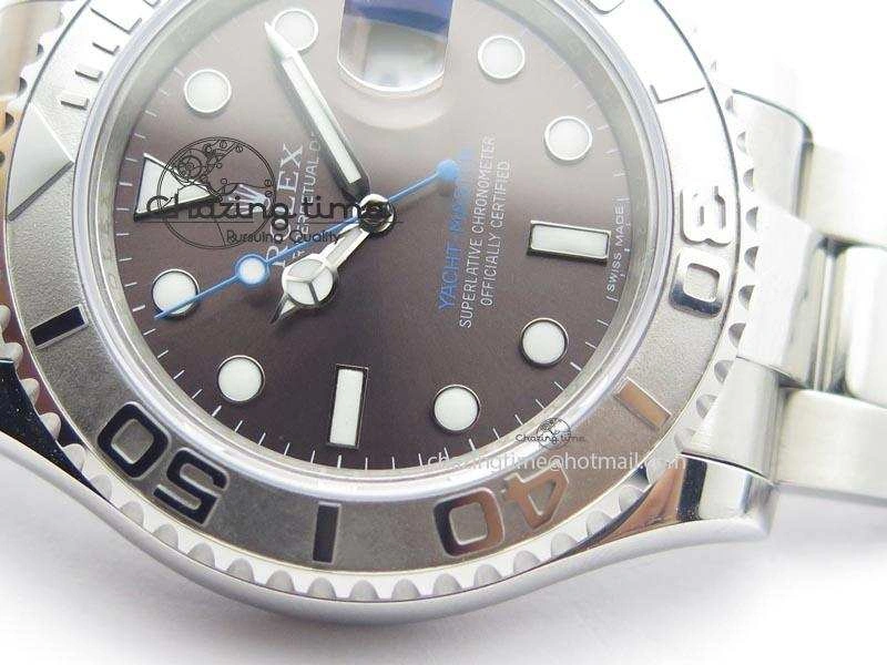 Effortless Yacht-Master BP Maker 16622 Grey Dial On SS Bracelet A 3869