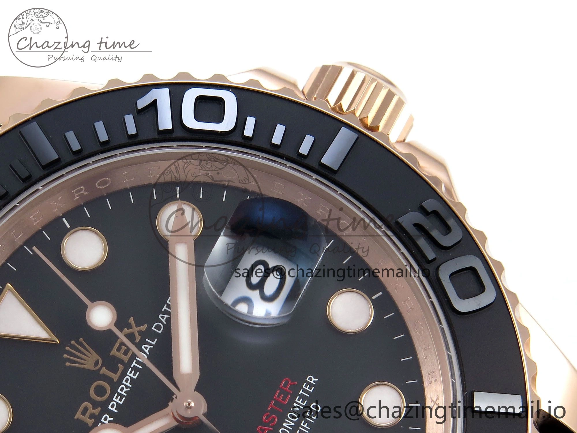 Reliable Yacht-Master RG 126655 QF+ 1:1 Best Edition Black Dial on Oysterflex Strap VR 949