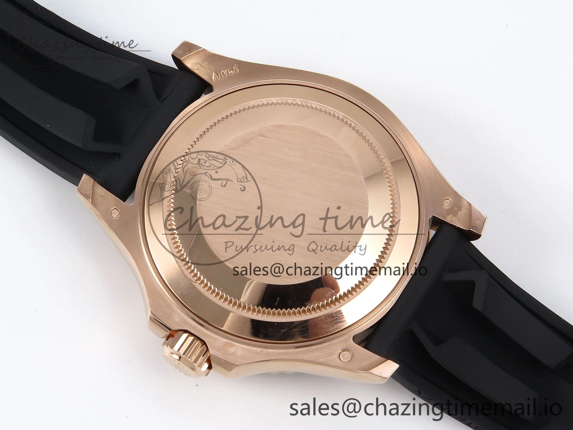 Reliable Yacht-Master RG 126655 QF+ 1:1 Best Edition Black Dial on Oysterflex Strap VR 949