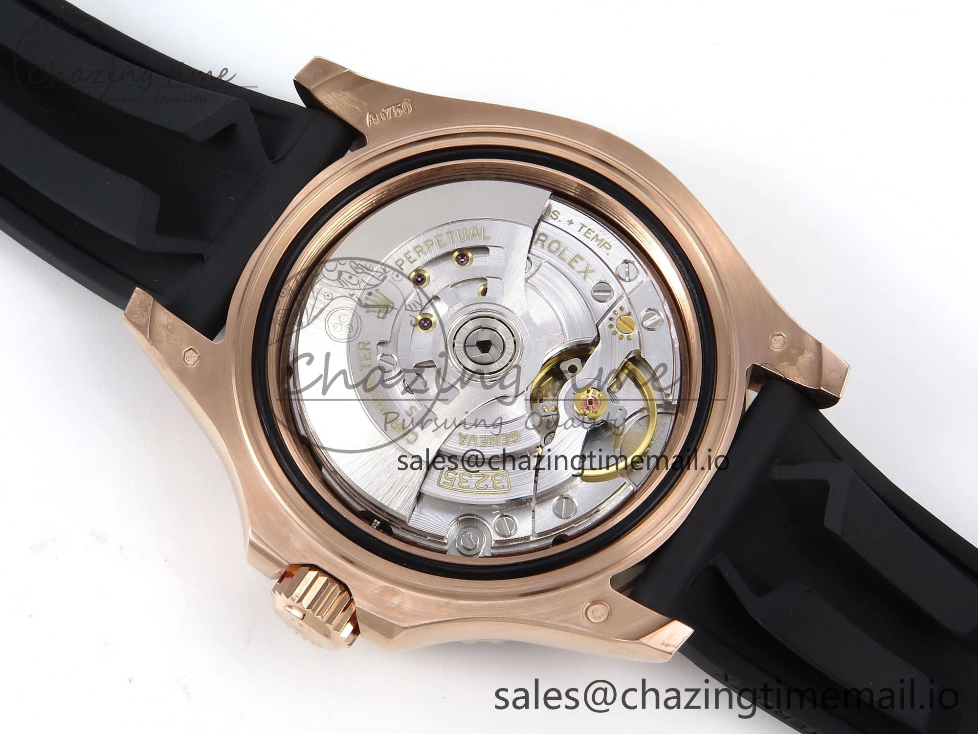 Reliable Yacht-Master RG 126655 QF+ 1:1 Best Edition Black Dial on Oysterflex Strap VR 949