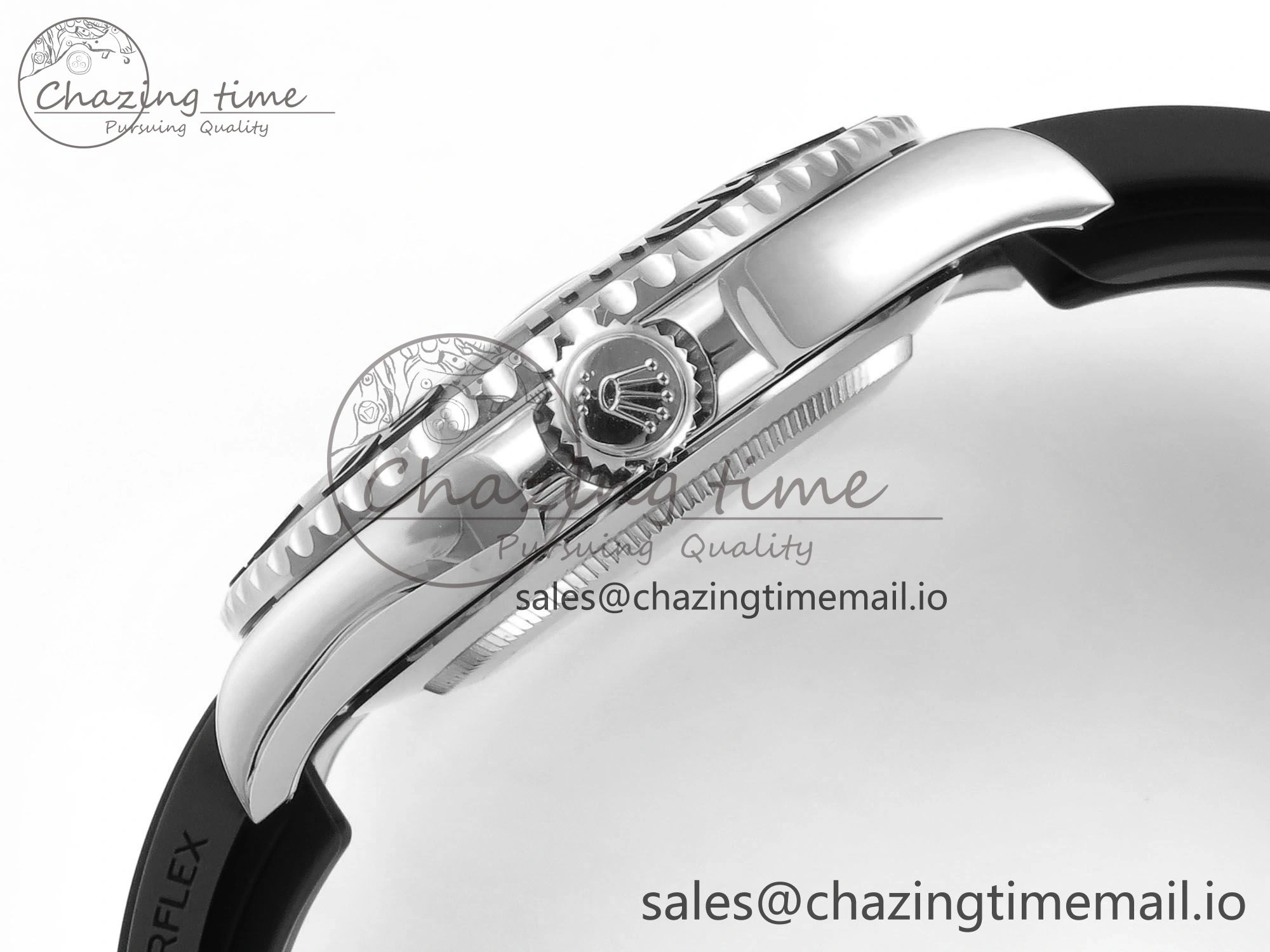 Contemporary Yacht-Master SS 226659 QF+ 1:1 Best Edition Black Dial on Oysterflex Strap VR 650