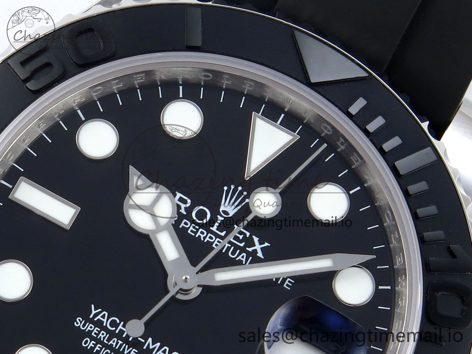 Contemporary Yacht-Master SS 226659 QF+ 1:1 Best Edition Black Dial on Oysterflex Strap VR 650