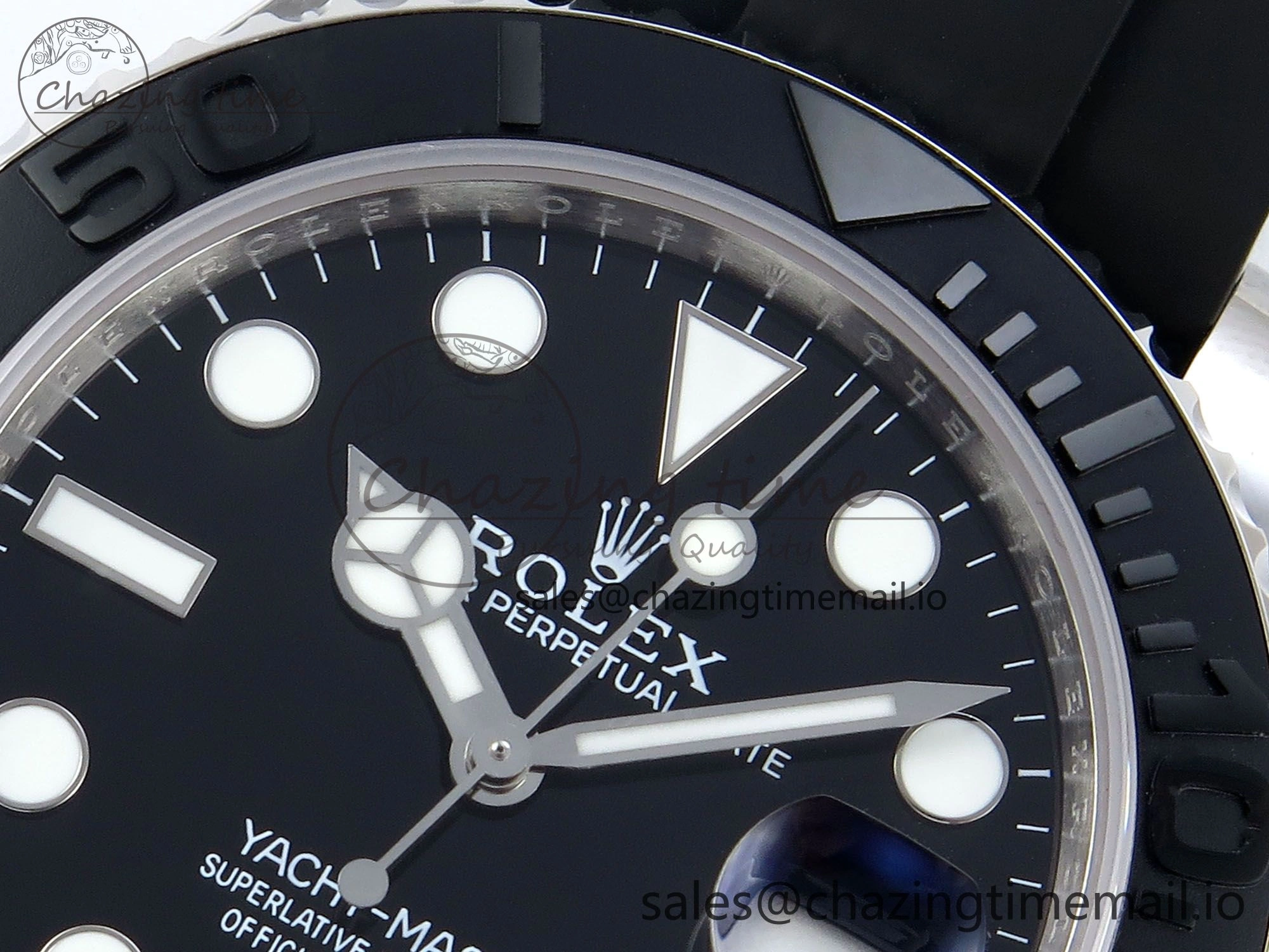Contemporary Yacht-Master SS 226659 QF+ 1:1 Best Edition Black Dial on Oysterflex Strap VR 650