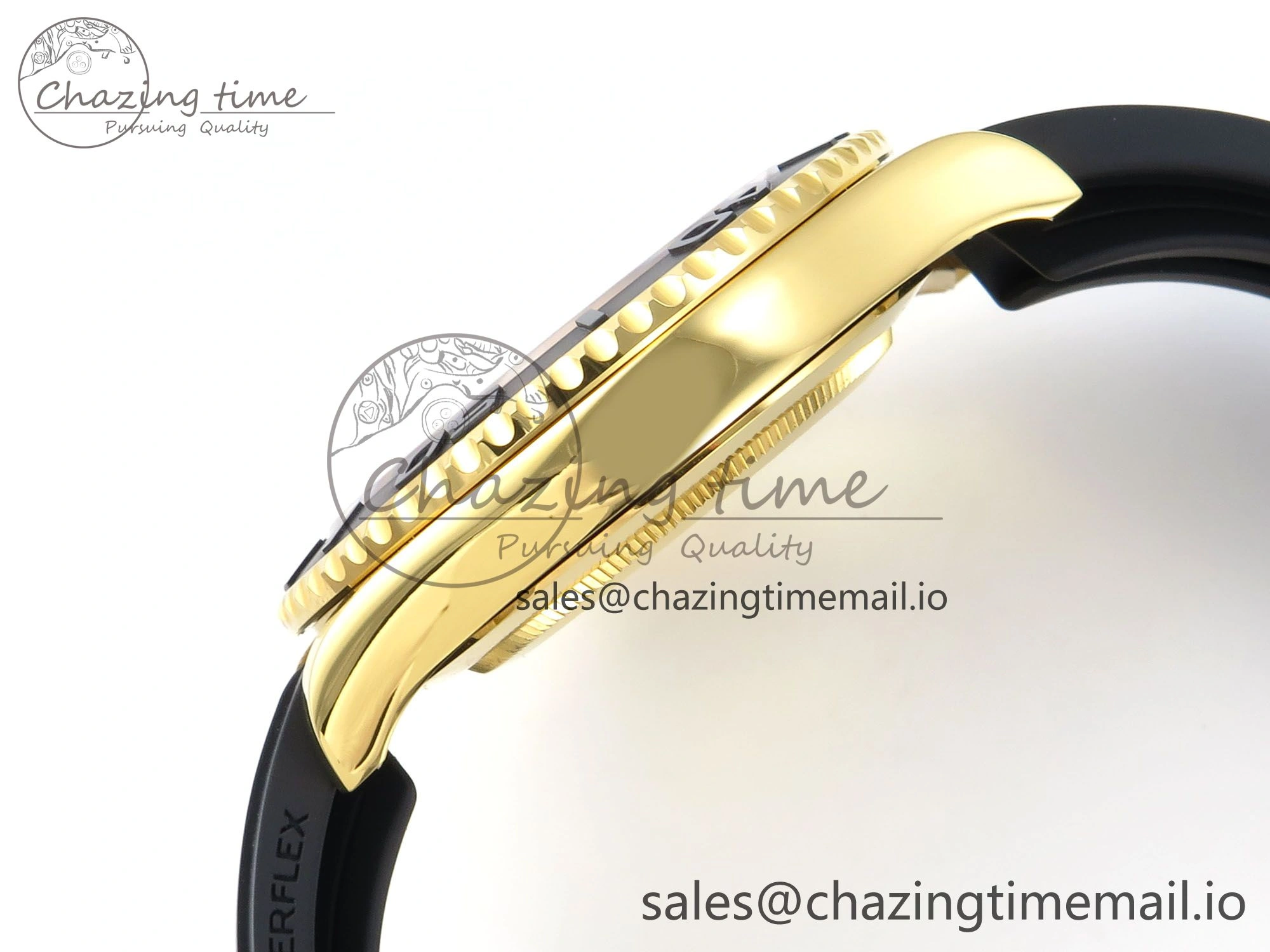 Casual Yacht-Master YG 226658 QF+ 1:1 Best Edition Black Dial on Oysterflex Strap VR 651