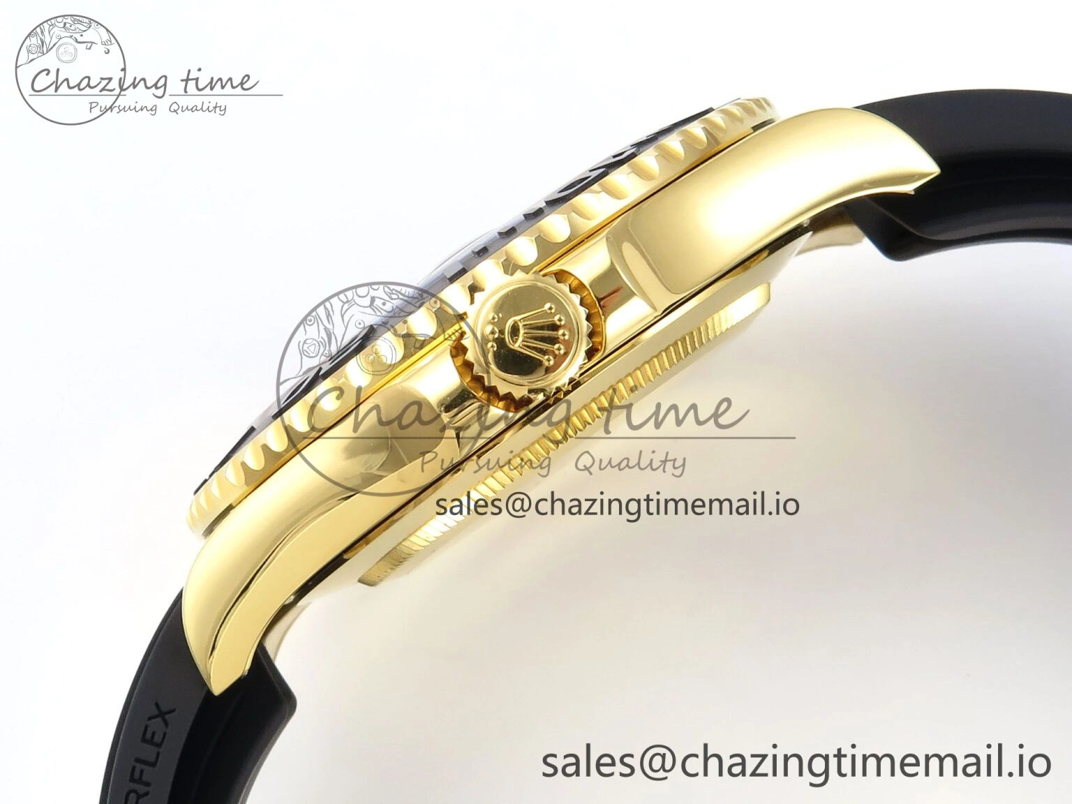 Casual Yacht-Master YG 226658 QF+ 1:1 Best Edition Black Dial on Oysterflex Strap VR 651