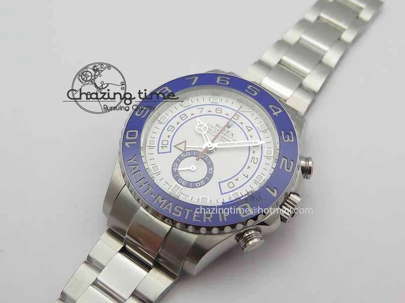 Breathable YachtMaster II 116680 SS Blue Ceramic JF 1:1 Best Edition On SS Bracelet A7750 V 3655