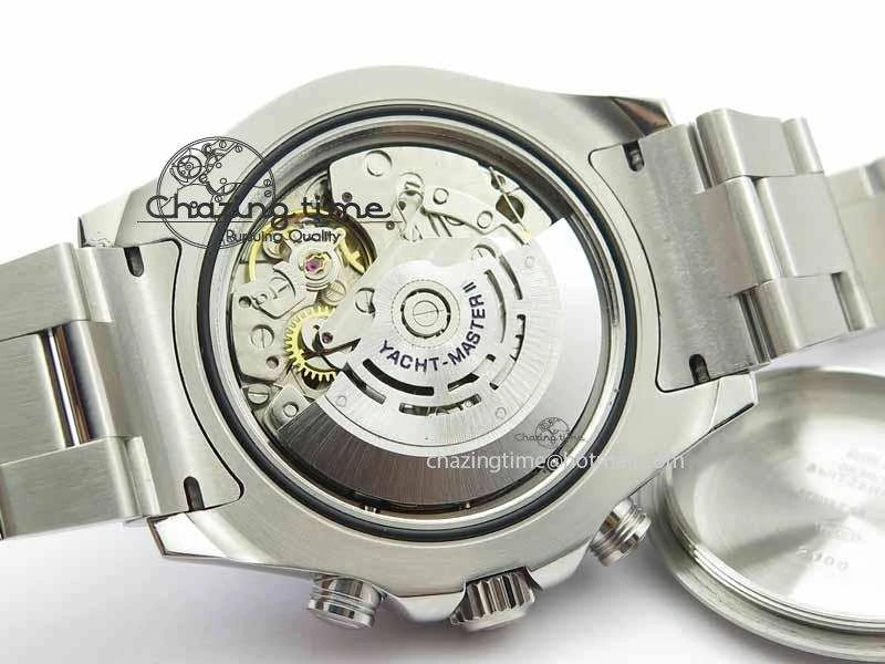 Breathable YachtMaster II 116680 SS Blue Ceramic JF 1:1 Best Edition On SS Bracelet A7750 V 3655