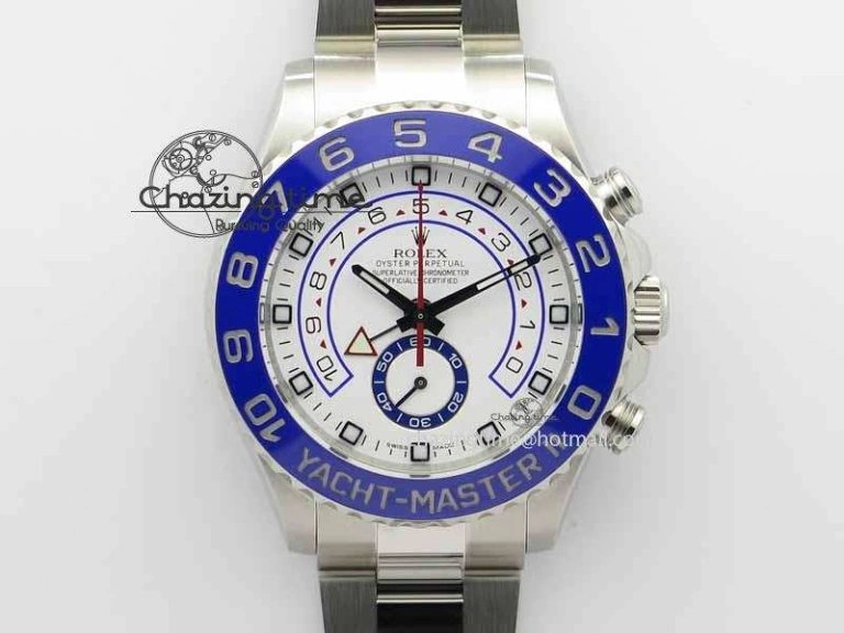UrbanStyle YachtMaster II 116680 SS Blue Ceramic JF 1:1 Best Edition On SS Bracelet A 3721