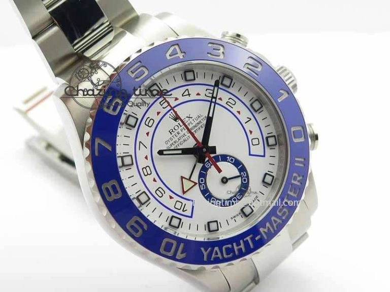 UrbanStyle YachtMaster II 116680 SS Blue Ceramic JF 1:1 Best Edition On SS Bracelet A 3721