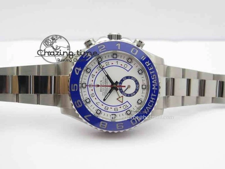 UrbanStyle YachtMaster II 116680 SS Blue Ceramic JF 1:1 Best Edition On SS Bracelet A 3721