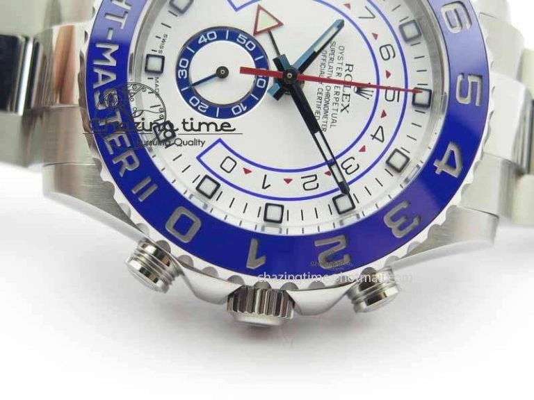 UrbanStyle YachtMaster II 116680 SS Blue Ceramic JF 1:1 Best Edition On SS Bracelet A 3721