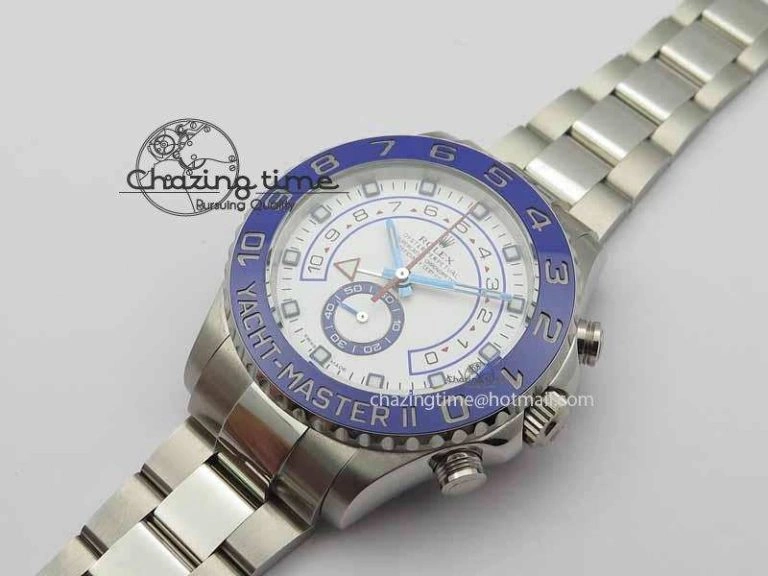 UrbanStyle YachtMaster II 116680 SS Blue Ceramic JF 1:1 Best Edition On SS Bracelet A 3721