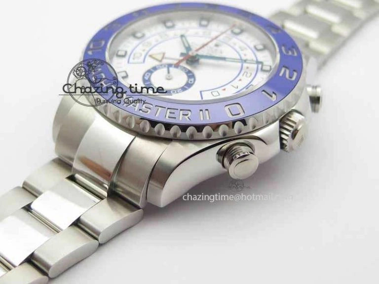 UrbanStyle YachtMaster II 116680 SS Blue Ceramic JF 1:1 Best Edition On SS Bracelet A 3721