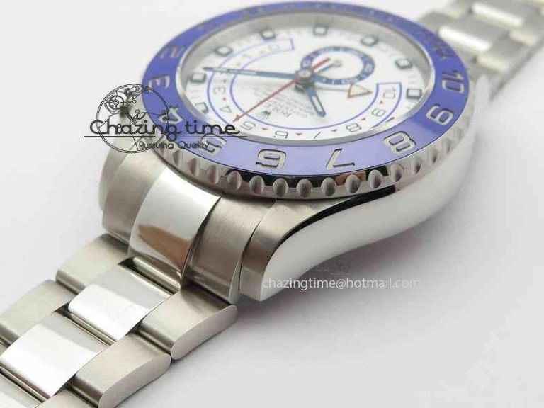 UrbanStyle YachtMaster II 116680 SS Blue Ceramic JF 1:1 Best Edition On SS Bracelet A 3721