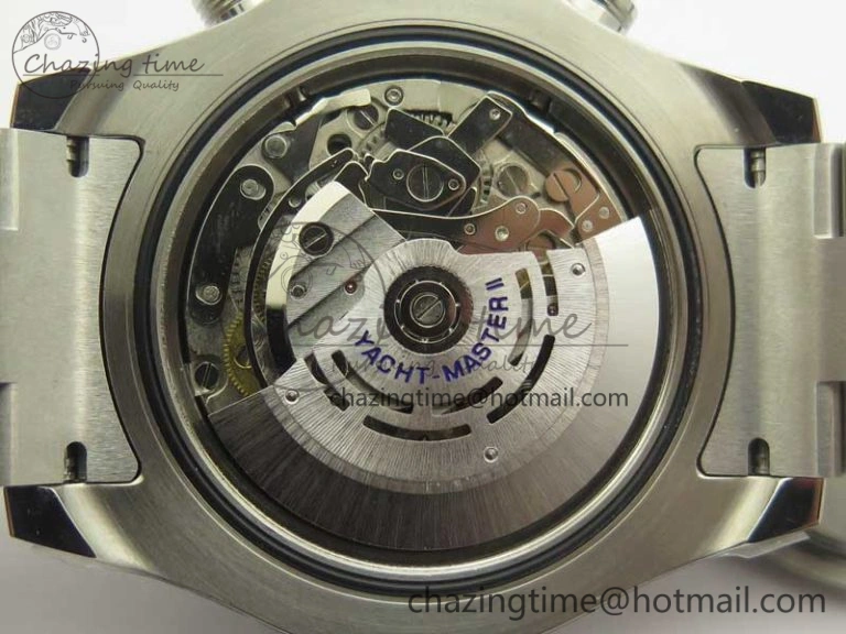 YachtMaster II 116680 SS JF 1:1 Best Edition White Dial Blue Ceramic Bezel on SS Bracelet A7750 V AllSeason 3399