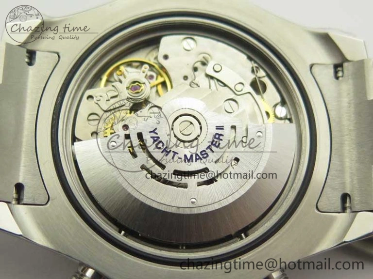 YachtMaster II 116680 SS JF 1:1 Best Edition White Dial Blue Ceramic Bezel on SS Bracelet A7750 V AllSeason 3399