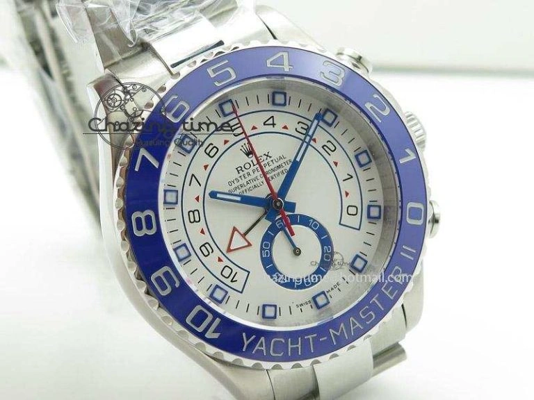 MoistureWicking YachtMaster II 116680 SS White Dial on SS Bracelet A 4043