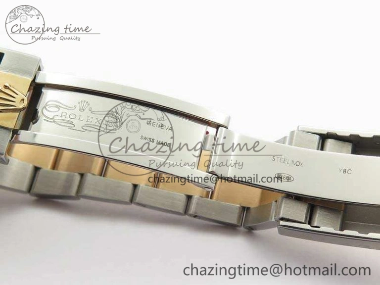 YachtMaster II 116681 SS RG Blue Ceramic New Version Dial JF 1:1 Best Edition On SS RG Bracelet A Breathable 3514