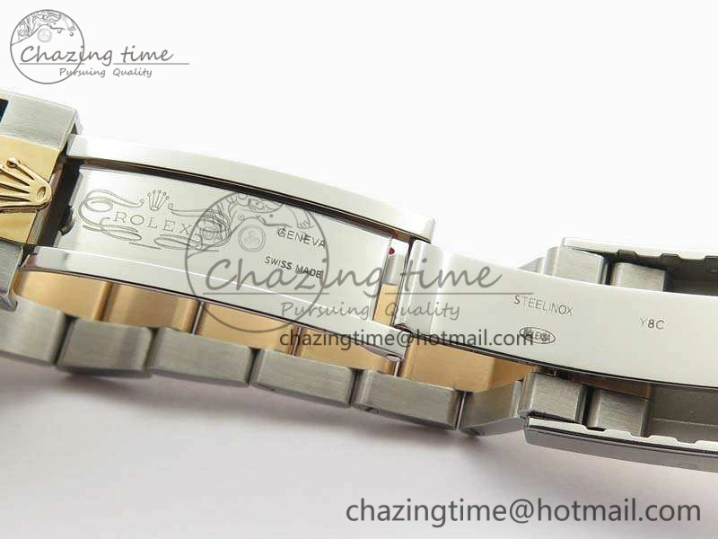 YachtMaster II 116681 SS RG Blue Ceramic New Version Dial JF 1:1 Best Edition On SS RG Bracelet A Breathable 3514