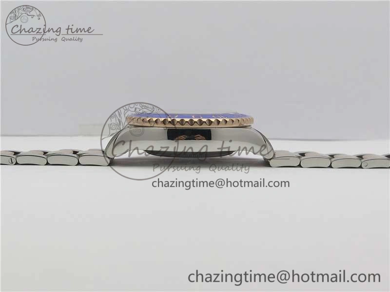 Affordable YachtMaster II 116681 SS RG Blue Ceramic VRF 1:1 Best Edition on SS RG Bracelet A 3041