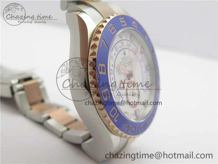 Affordable YachtMaster II 116681 SS RG Blue Ceramic VRF 1:1 Best Edition on SS RG Bracelet A 3041