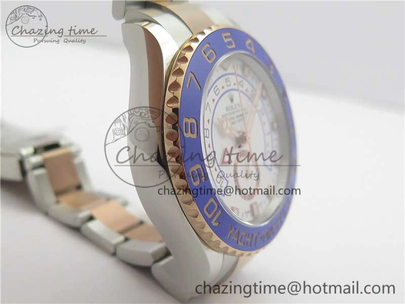 Affordable YachtMaster II 116681 SS RG Blue Ceramic VRF 1:1 Best Edition on SS RG Bracelet A 3041