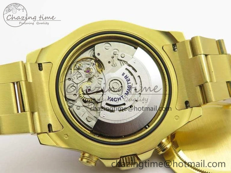 Durable YachtMaster II 116688 YG JF 1:1 Best Edition White Dial Blue Ceramic Bezel On YG Bracelet A 3577