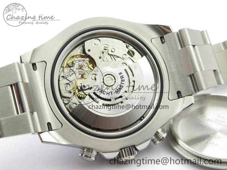 Breathable YachtMaster II 116689 SS JF 1:1 Best Edition White Dial Blue On SS Bracelet A 3578