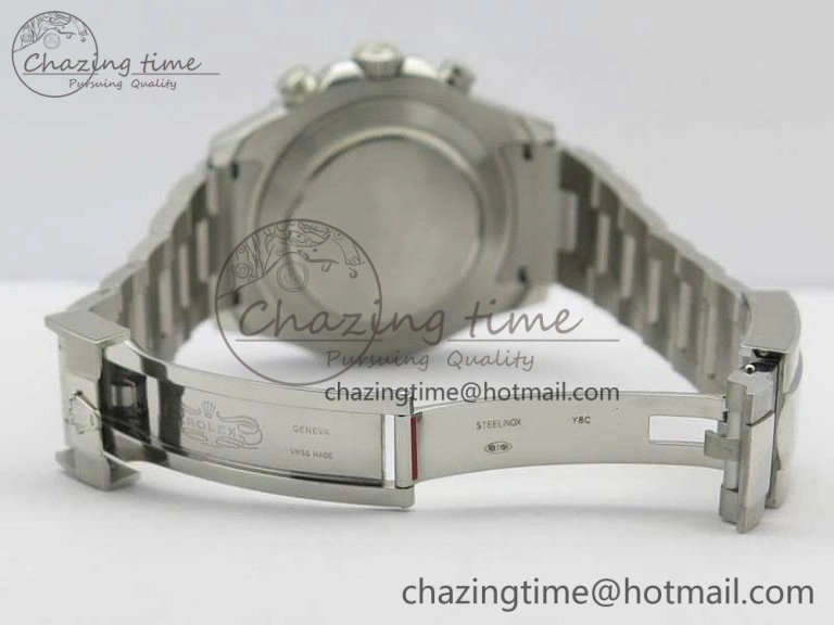 Breathable YachtMaster II 116689 SS JF 1:1 Best Edition White Dial Blue On SS Bracelet A 3578