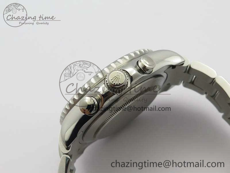 Breathable YachtMaster II 116689 SS JF 1:1 Best Edition White Dial Blue On SS Bracelet A 3578