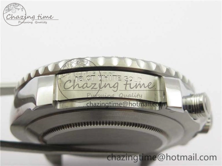 Stretchable YachtMaster II 116689 SS JF 1:1 Best Edition White Dial Ceramic Bezel on SS Bracelet A7750 V 3184