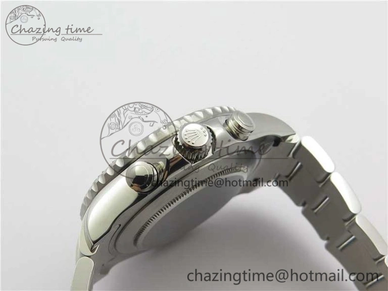 Stretchable YachtMaster II 116689 SS JF 1:1 Best Edition White Dial Ceramic Bezel on SS Bracelet A7750 V 3184