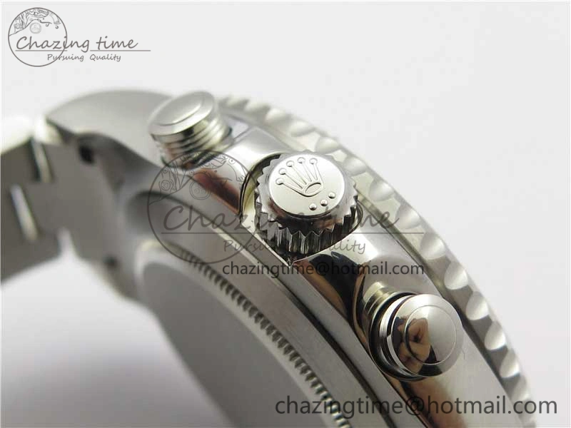 Stretchable YachtMaster II 116689 SS JF 1:1 Best Edition White Dial Ceramic Bezel on SS Bracelet A7750 V 3184