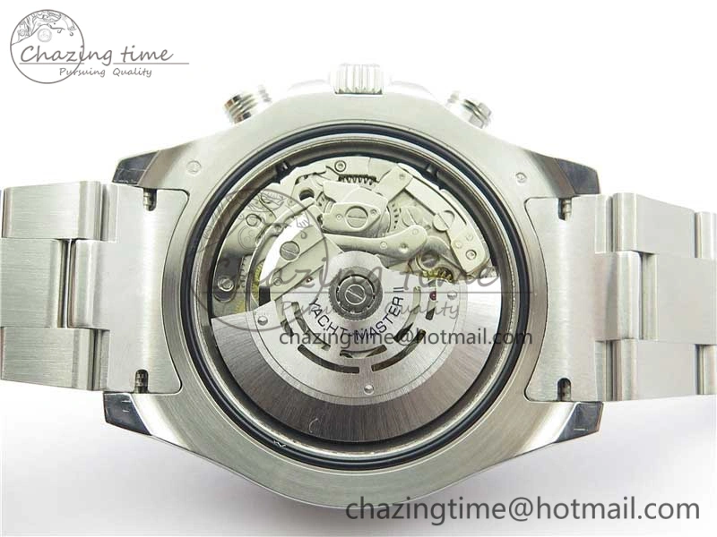 Stretchable YachtMaster II 116689 SS JF 1:1 Best Edition White Dial Ceramic Bezel on SS Bracelet A7750 V 3184