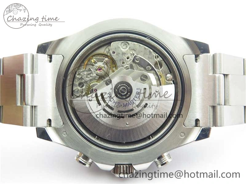 Stretchable YachtMaster II 116689 SS JF 1:1 Best Edition White Dial Ceramic Bezel on SS Bracelet A7750 V 3184